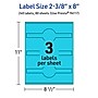Avery Printable Decorative Edge Multipurpose Labels, 2-3/8" x 8", Bright Blue, 240/Box (94117)~#|#~EDE7E7D8-49C8-403F-B5BA4D66A649B951_sc7