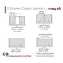 FireKing 1 Hour Fire Resistant Classic 2-Drawer Lateral File Cabinet, Letter/Legal, Parchment, 37.5"W, Dock to Dock~#|#~EDE9009B-2557-43B4-BA3E97424B6102BE_sc7