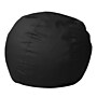 Flash Furniture Dillon Fabric Refillable Bean Bag Chair, Solid Black (DGBEANSMSLDBK)~#|#~EDEC8455-9F4E-437B-ABE324F5F0ABF14B_sc7