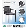 Boss Stackable Mesh Guest Chair, Grey (B6909-GY)~#|#~EDEC9B27-D34E-4083-904A3B49438F4117_sc7