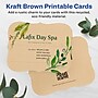 Avery Integrated Cards, 4.25" x 5.5", Matte Kraft Brown, 20/Pack (95277)~#|#~EDF01B56-9340-42B0-80DB5311B1924BDE_sc7