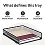 TRU RED Front‑Load Stackable Metal Letter Tray – Desktop Paper Organizer for Office Files & Documents~#|#~EDF25BDC-23F6-4A06-BA437DC8AC270329_sc7