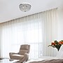 Elegant Designs Crystal 2 Light LED Flush Mount Ceiling Light, Chrome (FM1000-CHR)~#|#~EDF278E2-5854-450E-94CD56224E41980E_sc7