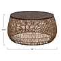 Storied Home Hand-Woven Seagrass and Pine Wood Round Coffee Table, Natural (AH1983)~#|#~EDF3E7B3-BE5D-42D7-99B2E6C3C0E4F103_sc7