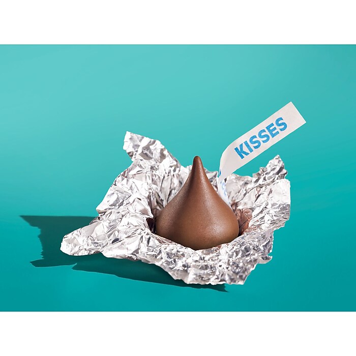 HERSHEY'S KISSES Milk Chocolate Candy Bulk Bag, Silver Foils