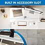 Mount-It! 38"W Electric Rectangular Adjustable Standing Desk Converter, White (MI-8012)~#|#~EDF98831-EA5F-46C4-A93CDA8E182FB49F_sc7