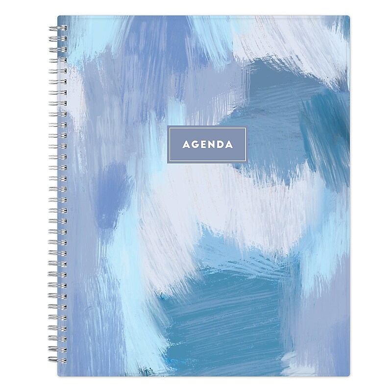 2025-2026 Blue Sky Tanya Blue 8.5" x 11" Academic Year Daily Planner, Plastic Cover, Multicolored (156259) image 1