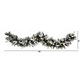 Nearly Natural 6-ft Flocked Mixed Pine Artificial Christmas Garland with 50 LED Lights, Pine Cones and Berries (W1130)~#|#~EE04BA1E-9E30-4143-AF5DC78AF88E5F48_sc7