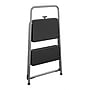Cosco 2-Step Folding Steel Step Stool, 200 lb Capacity, 28.13" Working Height, Cool Gray (11137PBL1E)~#|#~EE0647D8-F1DB-4E8C-8218055388FD8CF6_sc7