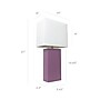 Elegant Designs Leather 21" LED Table Lamp, Purple, 2/Pack (LC2000-PRP-2PK)~#|#~EE08BFEB-1B30-4D6E-9D4DEC7609E5B48F_sc7
