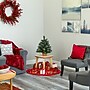 Nearly Natural 2' Frosted Pine Artificial Christmas Tree in Burlap Base (T1694)~#|#~EE0D3B6D-F861-495A-9C2F0895312A0EA0_sc7