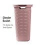 Mind Reader 15.85-Gallon Laundry Hamper with Lid, Plastic, Pink, 2/Set (60HAMP2PK-PNK)~#|#~EE0F5912-32BB-4634-BB1E9FB5FAB240A5_sc7