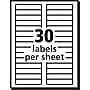 Avery Sure Feed Laser/Inkjet File Folder Labels, 2/3" x 3-7/16", White, 750 Labels/Pack (8066)~#|#~EE10A1D6-2B3C-41EB-AC4C8187B572D3EC_sc7