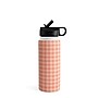 DENY Designs Gingham Rose by Colour Poems Stainless Steel Double Wall Insulated Water Bottle, 18 oz. (75999-WBTL05)~#|#~EE131D6A-564F-4053-8D68A364690FB71D_sc7