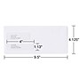 Staples Security Tinted #10 Double Window Envelopes, 4 1/8" x 9 1/2", White, 500/Box (ST20137)~#|#~EE178412-A7CE-4F25-98AE9BF421D1CA0A_sc7