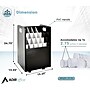 AdirOffice 20-Slot Mobile Roll File, Lockable, 24.75" H x 15.25" W x 13.25" D, Black (624-BLK-KIT1)~#|#~EE1A79A4-5DC4-4EDD-B640B75A8906A26C_sc7