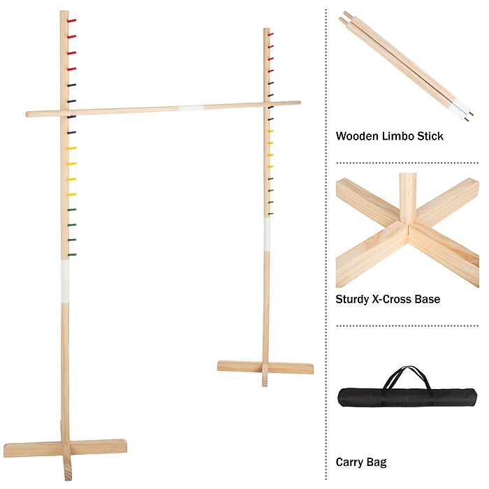 Hey! Play! Wooden Limbo Game, Natural (83-SH-09) | Staples