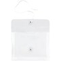 JAM Paper Premium Plastic Filing Envelope with Button & String Closure, 5 1/2" x 7 1/2", Clear, 3/Pack (920B1clx3)~#|#~EE1E27FD-F8D8-4592-B0CC76A0D2E6AF59_sc7