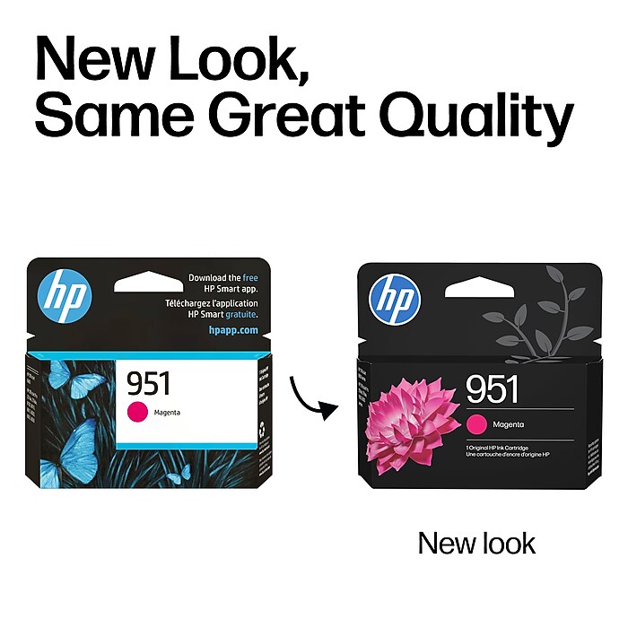 HP 951 Magenta Standard Yield Ink Cartridge, Prints Up to 535