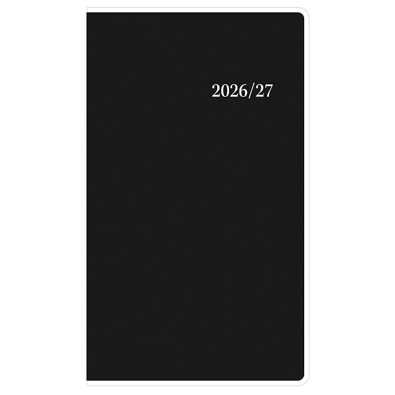 2026-2027 Blue Sky Enterprise 6.125" x 3.625" Monthly Personal Organizer, Plastic Cover, Black (158011) image 1