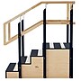 Viva Comfort Wood Physical Therapy Non-Slip 30" One-Sided Staircase with Safety Handles, 500 lb Capacity, Oak (ADIME906-03-30)~#|#~EE2B7A3B-3545-43AC-AFCB343ED628A640_sc7