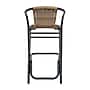 Flash Furniture Lila Indoor-Outdoor PE Rattan Restaurant Barstool, Medium Brown, 4/Pack (4SDA632032RDKBN)~#|#~EE2ED510-6F1C-495B-996F7D9CA4C4A29E_sc7