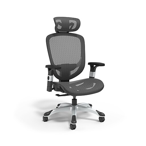 Union & Scale™ FlexFit™ Hyken Ergonomic Mesh Swivel Task Chair, Black  (UN59460)