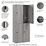 Bush Business Furniture Assure 72"H 2-Tier Platinum Gray Storage Lockers (AUS130PGK)~#|#~EE37DDDC-FED9-43B4-834525B62812B5DA_sc7