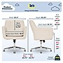 Serta Style Ashland Faux Leather Swivel Computer and Desk Chair, Cream (47140F)~#|#~EE380BC8-3DE6-439D-8933426E3817E74B_sc7