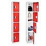 AdirOffice 72"H 4-Tier Red Storage Locker (ADI629-204-RED-DL)~#|#~EE380F07-96CE-45BE-A5A0C0C7B10F21AE_sc7