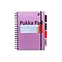 Pukka Pad Metallic 5-Subject Subject Notebooks, 6.9" x 9.8", College Ruled, 100 Sheets, Assorted Colors, 3/Pack (9589-MET)~#|#~EE3815DD-9B1B-4C02-A33A5984871A13B6_sc7