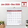 2026 Staples 6.5" x 7.5" Monthly Wall Calendar, Red/White/Gray (ST53923-26)~#|#~EE38E7F0-B844-4204-8F2C3D326B8A344F_sc7