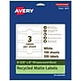 Avery EcoFriendly Laser/Inkjet Decorative Edge Multipurpose Labels, 2-3/8" x 8", White, 300/Box (94117)~#|#~EE3B06CA-5164-40C6-90E013A5B0610DA8_sc7