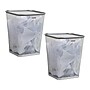 Mind Reader Metal Trash Can Without Lid, 5 Gallon, Silver, 2/Pack (2SQUAGA-SIL)~#|#~EE3D1774-8EAB-46EA-AEEE36393DE234EF_sc7