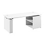 Bush Business Furniture Stratus 72"W Electric Adjustable Standing Desk with Bookcase, White (SUT006WH)~#|#~EE49E4B4-1524-44D4-A0ABF829404CD9D2_sc7