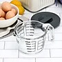 Oster Coolidge Glass Measuring Cup with Lid, Gray, 16 oz. (935121807M)~#|#~EE4E5F53-A387-4B3D-86F9E78022E0B6CC_sc7