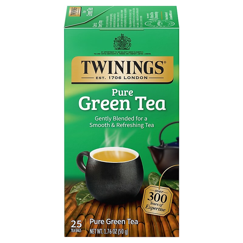 Twinings Green Tea Bags, 25/Box (TNA51732) image 1