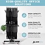 AdirOffice Two Tier Steel Chair Cart, 84 Chair Capacity, Black (690-03)~#|#~EE52E954-AAE7-49BF-9ED4866BE35FECF3_sc7