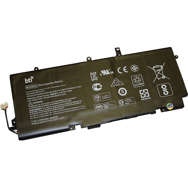Battery Technology Li-Ion Replacement Battery for HP EliteBook 1040 G3, 4000mAh (BG06XL-BTI) image 1