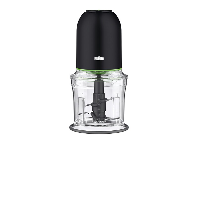 Braun EasyPrep 32 oz. Mini Food Processor, Black (CH3012BK) image 1