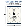 Avery Hexagon Integrated Cards, Matte Ivory, 200/Pack (19479399044)~#|#~EE57B64A-38E6-4037-832F89843808EF52_sc7