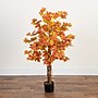 Nearly Natural 4' Autumn Deluxe Maple Artificial Fall Tree (T4743)~#|#~EE5B739B-A52B-4B70-A8C631A470E4B153_sc7