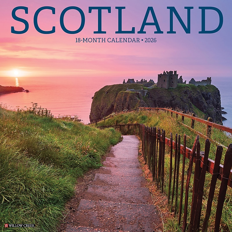 2026 Willow Creek Scotland 12" x 12" Monthly Wall Calendar (56721) image 1