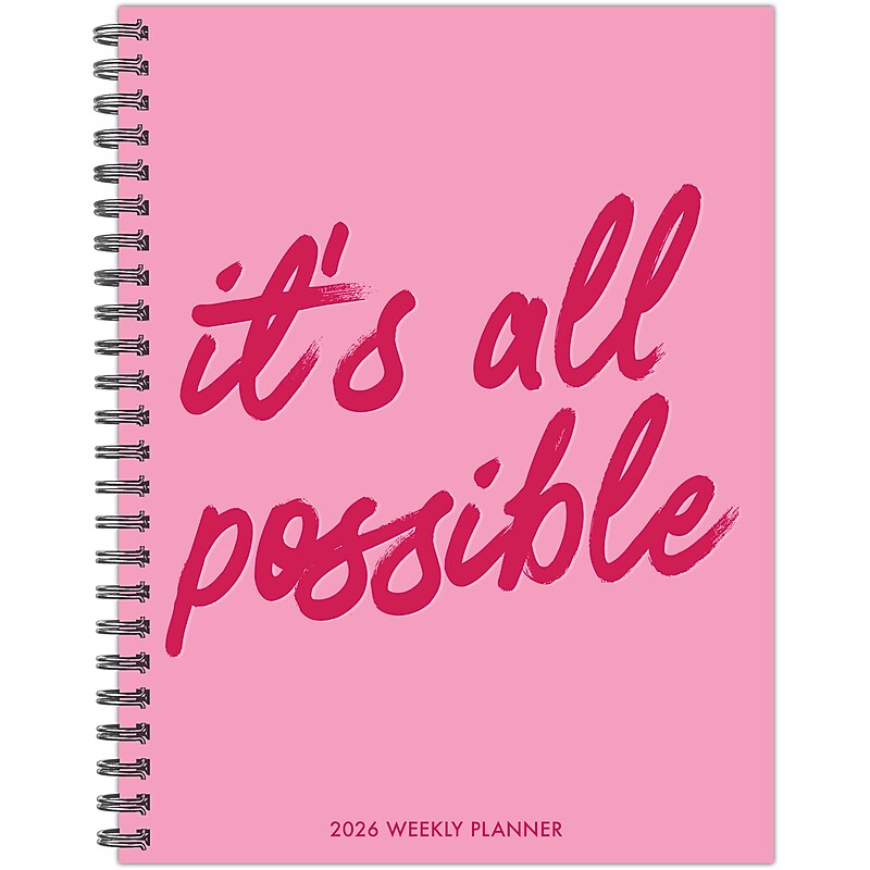 2026 Willow Creek It's All Possible 6.5" x 8.5"  Weekly & Monthly Planner, Paperboard Cover (57537) image 1