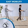 Mount-It! 28"W Adjustable Mobile Sit-Stand Computer Workstation, White (MI-7979W)~#|#~EE635118-C2EB-47DC-B37DD586748413EA_sc7