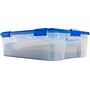 Iris WeatherPro 40 Qt. Latch Lid Storage Bin, Clear/Blue (500202)~#|#~EE63EACB-70C6-4CA1-83352BECC62E2F04_sc7