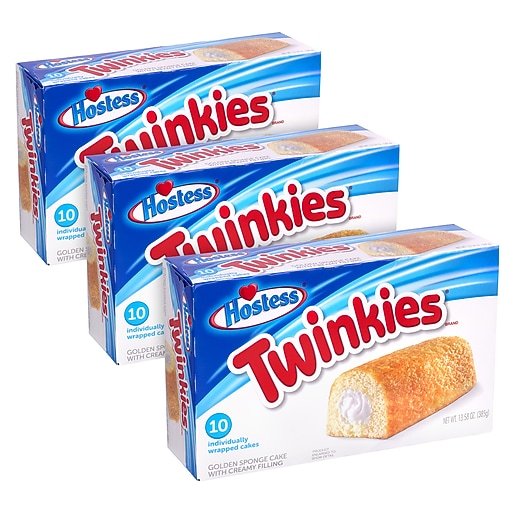 TWINKIE TWINKIE ボックス（未開封) Sweet Dreams Hostess Twinkie Multi Pack, 13.58 oz, 30/Pack (600-04132) | Staples