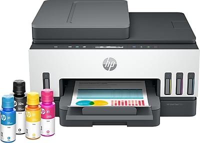 HP Smart Tank 7301 Wireless All-in-One Color Ink Tank Printer Scanner Copier, 2 years ink included (28B70A)