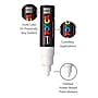 POSCA PC-7M Water Based Paint Marker, Broad Bullet Tip, White, 2/Pack (UBCPC7MWHITE-2)~#|#~EE721A55-836C-49FC-875C2AD6D969EE3E_sc7