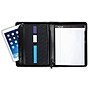 Samsill Regal Leather Zippered Padfolio, Black (70730)~#|#~EE72353B-EE84-46F1-A8EB973EF6A876EC_sc7